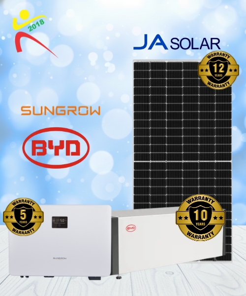 Hệ thống Điện mặt trời lưu trữ 5kW Gia đình